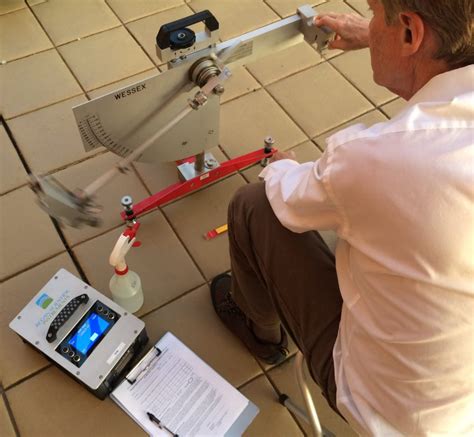 pendulum coefficient of friction tester|pendulum slip test pdf.